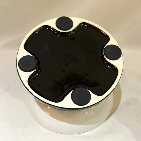 YHY Fine Porcelain Slow Feeder Elevated Tilting Cat Bowl Non-Slip Base - Picture 8 of 9